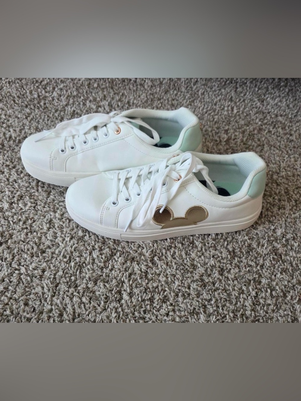 Disney x Aldi Ladies Character Sneakers - Mickey Mouse Gold Ears Size 9